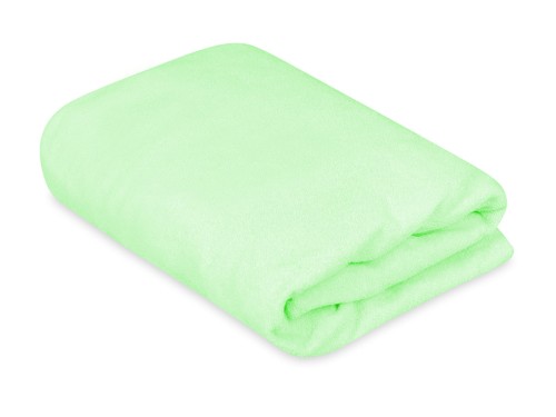 prześcieradło na łóżko z gumką frotte kolor seledynowy 60x90 cm