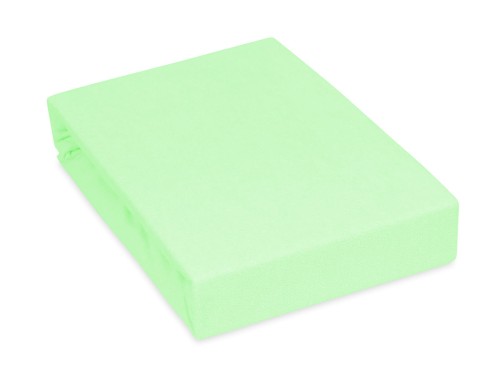 prześcieradło frotte gramatura 180 z gumką kolor seledynowy rozmiar 120/200 cm