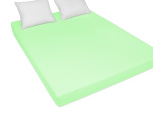 Prześcieradło z gumką 200x200 cm grube z frotte seledynowe