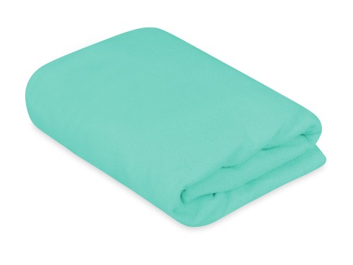 prześcieradło z gumką 60x90 cm w kolorze miętowym materiał frotte