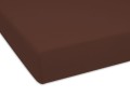 prześcieradło z gumką 60x90 cm grube frotte kolor brązowy