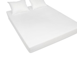 Prześcieradło z gumką 200x200 cm grube z frotte białe