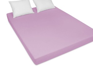 Prześcieradło z gumką 200x200 cm grube z frotte fioletowe