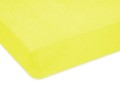 prześcieradło frotte z gumką wymiar 220x200 cm kolor żółty