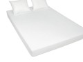 prześcieradło z gumką 200x200 cm w kolorze białym materiał frotte