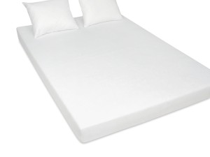 Prześcieradło z gumką 200x200 cm bardzo grube z frotte białe