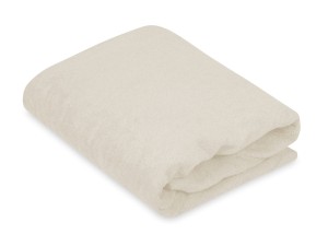 Prześcieradło z gumką 38x80 cm bardzo grube z frotte ecru