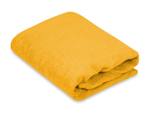 prześcieradło bardzo grube  z gumką materiał frotte kolor słoneczny 50/70 cm