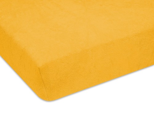 prześcieradło frotte z gumką 80x180 polski producent kolor słoneczny