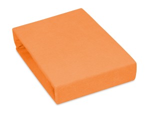 Prześcieradło z gumką 90x160 cm bardzo grube z frotte łososiowe