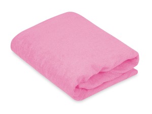 Prześcieradło z gumką 60x90 cm bardzo grube z frotte jasnoróżowe