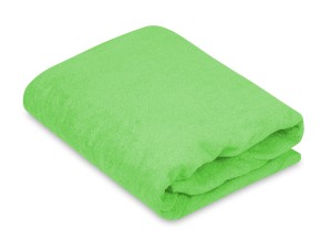 Prześcieradło z gumką 60x90 cm bardzo grube z frotte zielone