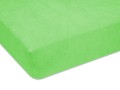 prześcieradło bardzo grube  z gumką materiał frotte kolor zielony 70/120 cm