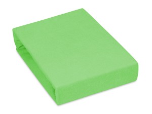 Prześcieradło z gumką 70x200 cm bardzo grube z frotte zielone