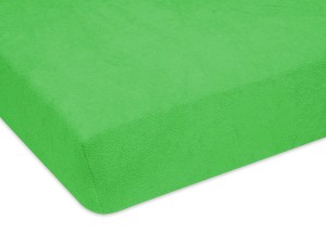 Prześcieradło z gumką 70x120 cm bardzo grube z frotte oliwkowe