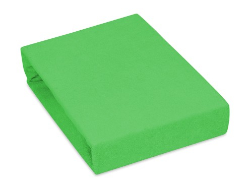 prześcieradło z gumką 90x190 cm w kolorze oliwkowym materiał frotte
