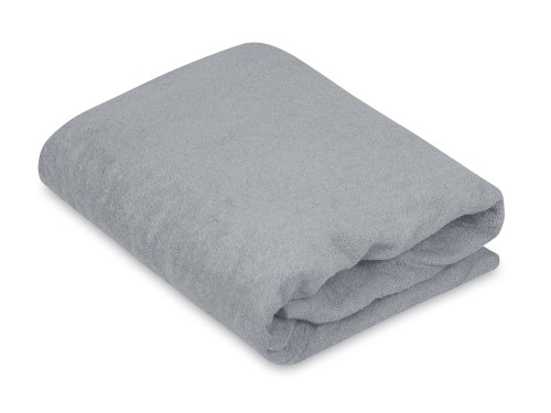 prześcieradło z materiału frotowego 60x90 cm w kolorze popielatym