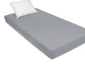 prześcieradło z gumką 90x190 cm bardzo grube frotte kolor popielaty