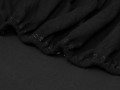 bardzo grube prześcieradło frotte z gumką wymiar 70/200 cm kolor czarny
