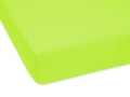 grube prześcieradło z gumką w kolorze limonkowym jersey 70/140 cm
