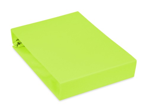 limonkowe prześcieradło na materac z jersey 120x200 cm