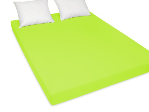 prześcieradło jersey limonkowe w rozmiarze 200x200 cm