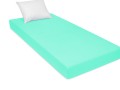grube prześcieradło z gumką w kolorze miętowym jersey 70/140 cm