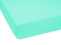 prześcieradło miętowe wymiar 70x200 cm z materiału jersey