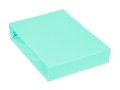 prześcieradło solidne z materiału jersey z gumką w kolorze miętowym 80x160