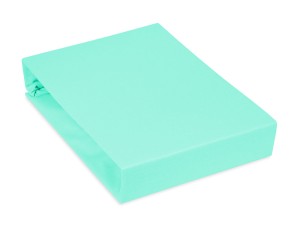 Prześcieradło jersey 80x200 cm grube z gumką miętowe