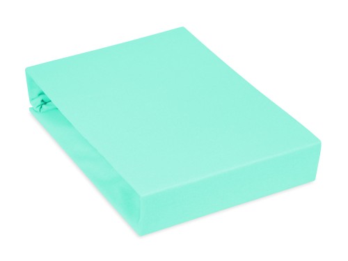 prześcieradło jersey miętowe w rozmiarze 90x180 cm