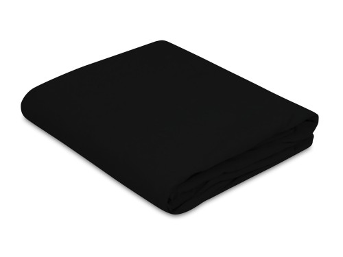 polskie prześcieradło z gumką jersey 60x90 cm kolor czarny