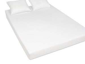 Prześcieradło jersey 200x200 cm grube z gumką białe