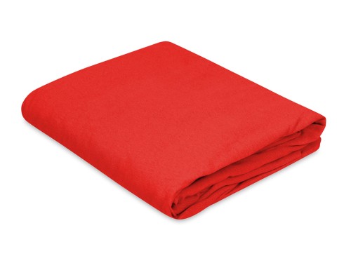 prześcieradło z gumką w kolorze czerwonym jersey 60/90 cm