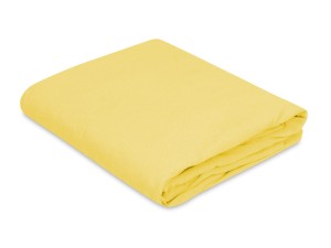 Prześcieradło jersey 60x90 cm grube z gumką żółte