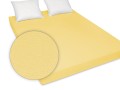 modne prześcieradło w kolorze żółtym jersey 200x200 cm z gumką