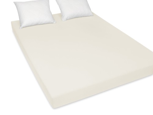 prześcieradło jersey ecru 200x220 cm