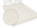 ecru prześcieradło z gumką jersey 200/220 cm