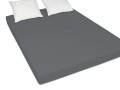 solidne prześcieradło na materac z jersey 160x200 cm ciemnopopielate
