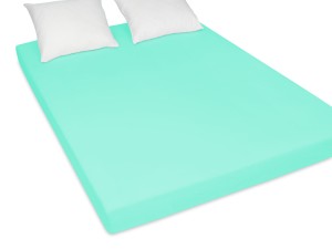 Prześcieradło jersey 160x200 cm bardzo grube z gumką miętowe