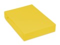 wysokiej gramatury prześcieradło z jerseju żółte 60/120 cm