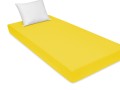 solidne prześcieradło na materac z jersey 70x160 cm żółte