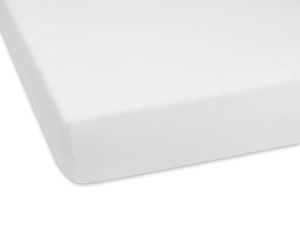 Prześcieradło jersey 80x190 cm bardzo grube z gumką białe