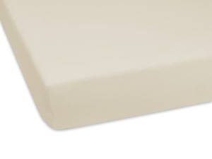 Prześcieradło jersey 70x160 cm bardzo grube z gumką ecru