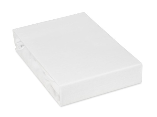 polskie prześcieradło z gumką jersey 80x200 cm kolor biały