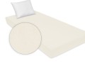 prześcieradło z atestem bardzo grube gramatura 180g/m2 jersey ecru 90x160cm