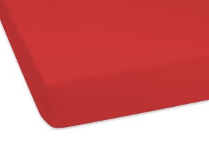 Prześcieradło jersey 60x120 cm bardzo grube z gumką czerwone