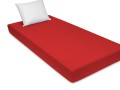 solidne prześcieradło na materac z jersey 90x160 cm czerwone