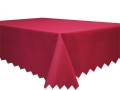 obrus 110/160 cm plamoodporny w kolorze bordowym na stół