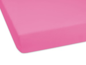 Prześcieradło jersey 70x160 cm bardzo grube z gumką różowe